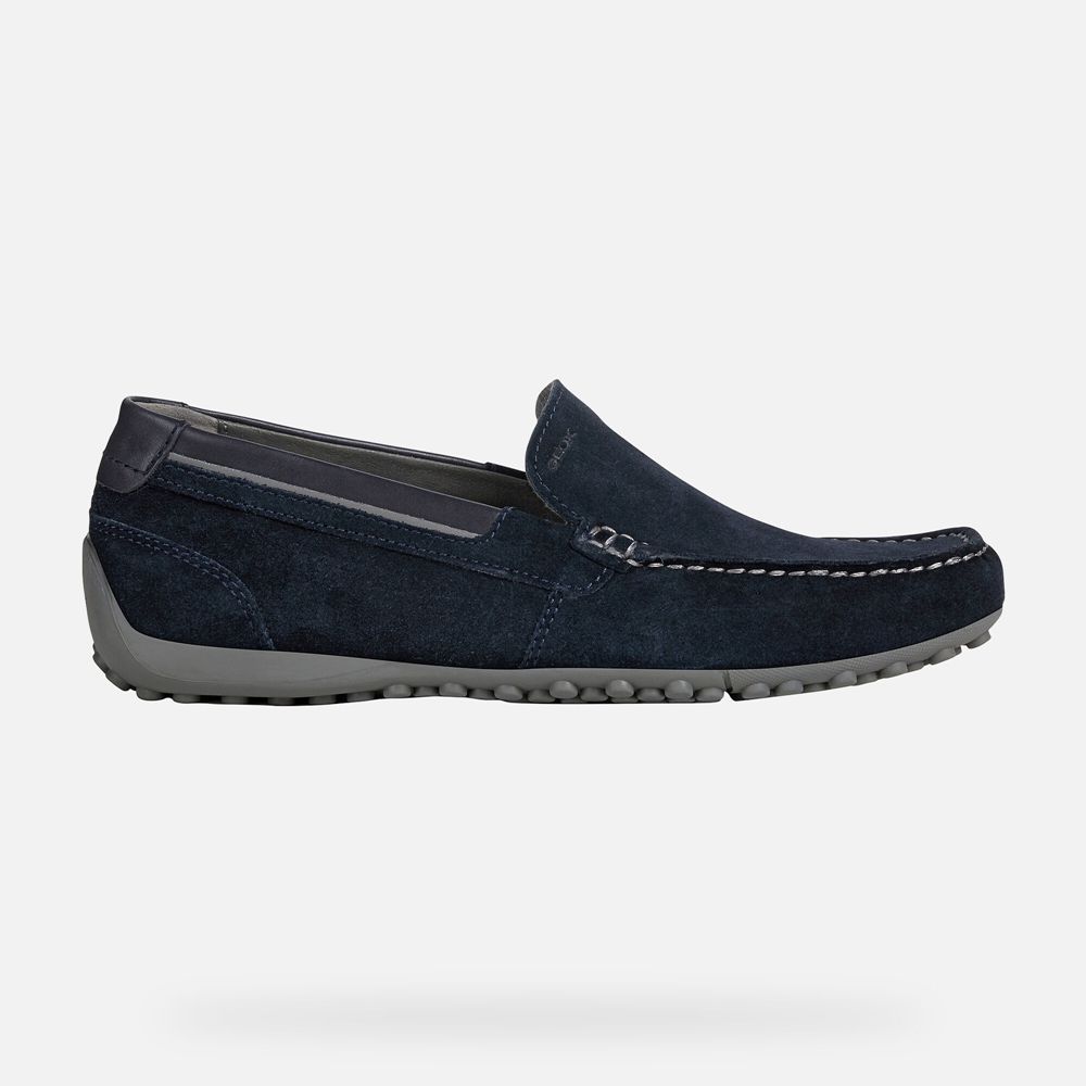 Mocassins Geox Homem Azul Marinho - Snake - QMDTB7386